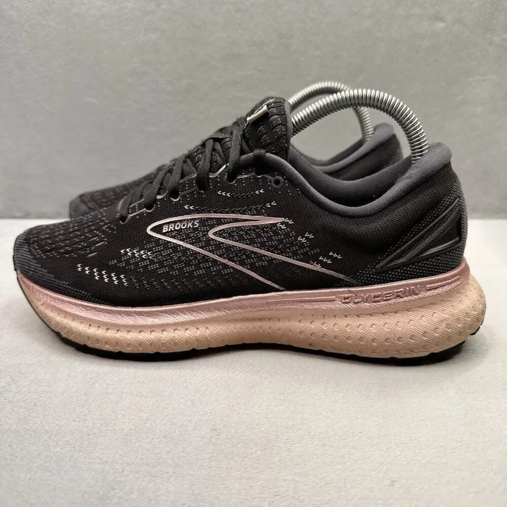 Brooks Glycerin 19 Womens Size 9 (B) Shoes Black/Pink‎ Athletic Running Sneakers